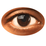 Photo of one eye.