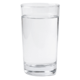 Glass of water.