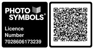 Photo symbols license number